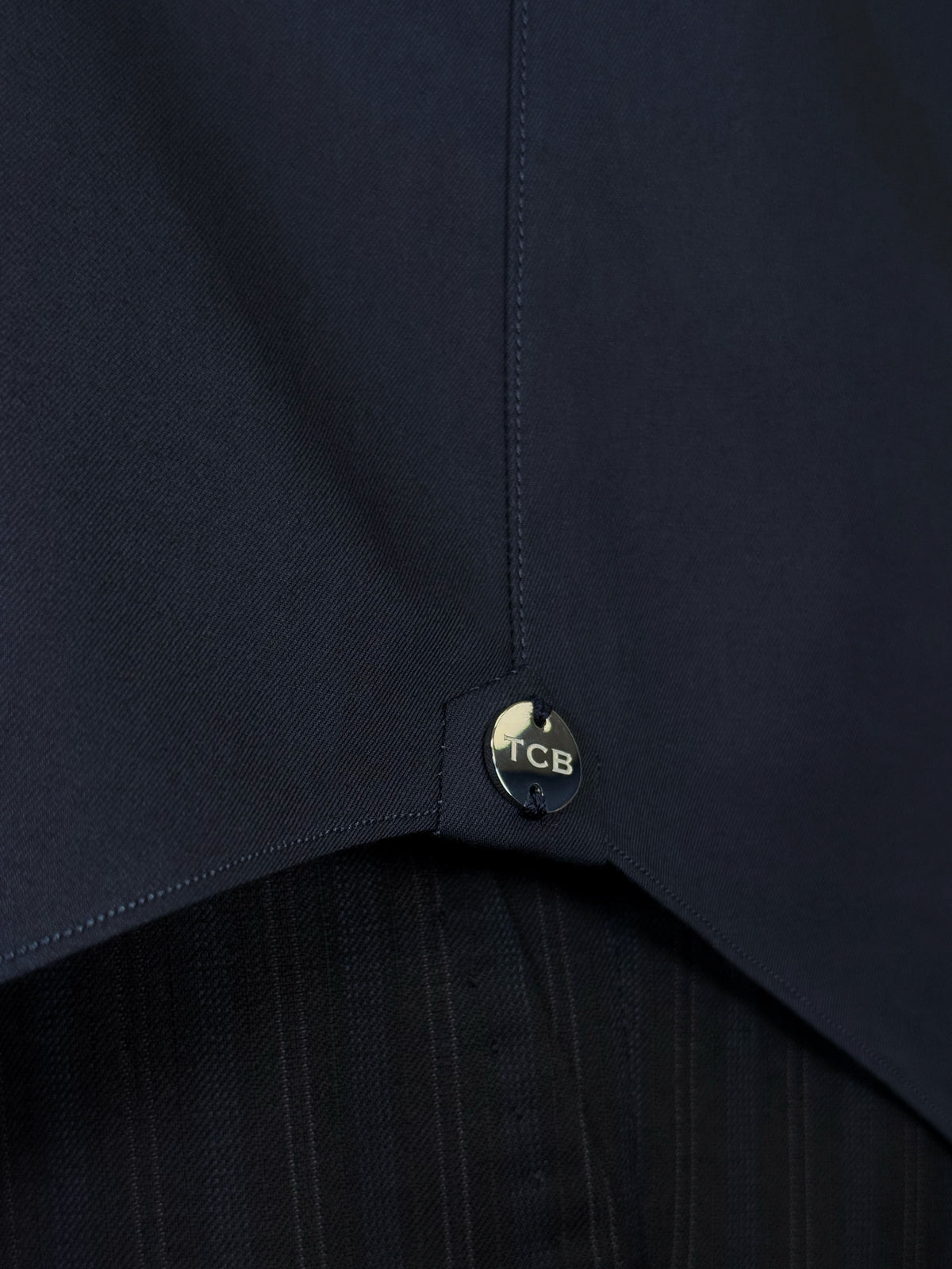 FINE TWILL GIZA 87 COTTON SPORT SHIRT IN DARK NAVY