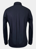 FINE TWILL GIZA 87 COTTON SPORT SHIRT IN DARK NAVY