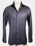 MOOD GRAY COTTON SATEEN DRESS SHIRT