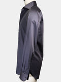 MOOD GRAY COTTON SATEEN DRESS SHIRT