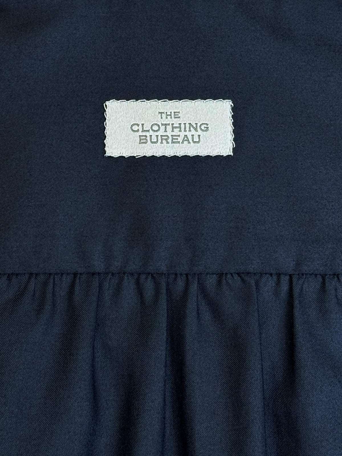 MIDNIGHT BLUE COTTON SATEEN DRESS SHIRT