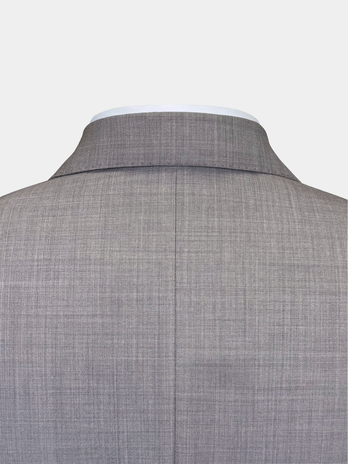 TAUPE GRAY MELANGE WOOL SUIT