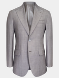 TAUPE GRAY MELANGE WOOL SUIT