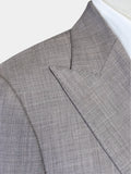 TAUPE GRAY MELANGE WOOL SUIT