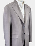 TAUPE GRAY MELANGE WOOL SUIT