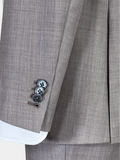 TAUPE GRAY MELANGE WOOL SUIT