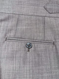 TAUPE GRAY MELANGE WOOL SUIT