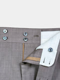 TAUPE GRAY MELANGE WOOL SUIT