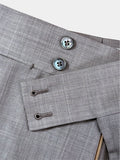 TAUPE GRAY MELANGE WOOL SUIT