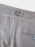 TAUPE GRAY MELANGE WOOL SUIT