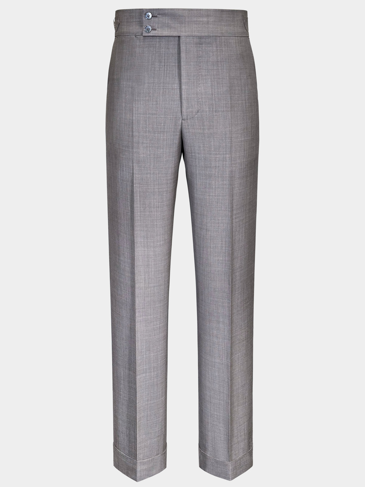 TAUPE GRAY MELANGE WOOL SUIT