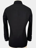 BLACK ORGANIC COTTON DRESS SHIRT