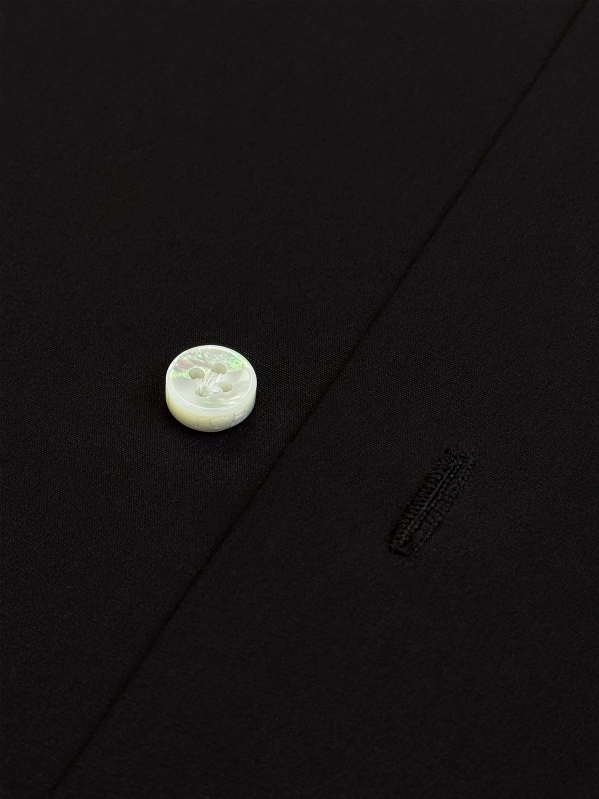 BLACK ORGANIC COTTON DRESS SHIRT