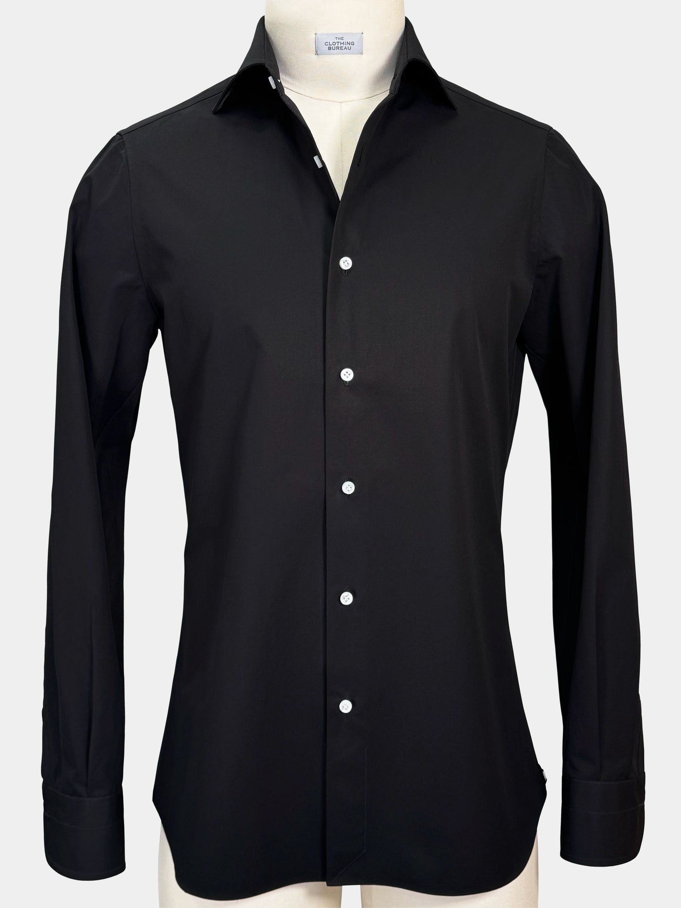 Black Organic Cotton Dress Shirt
