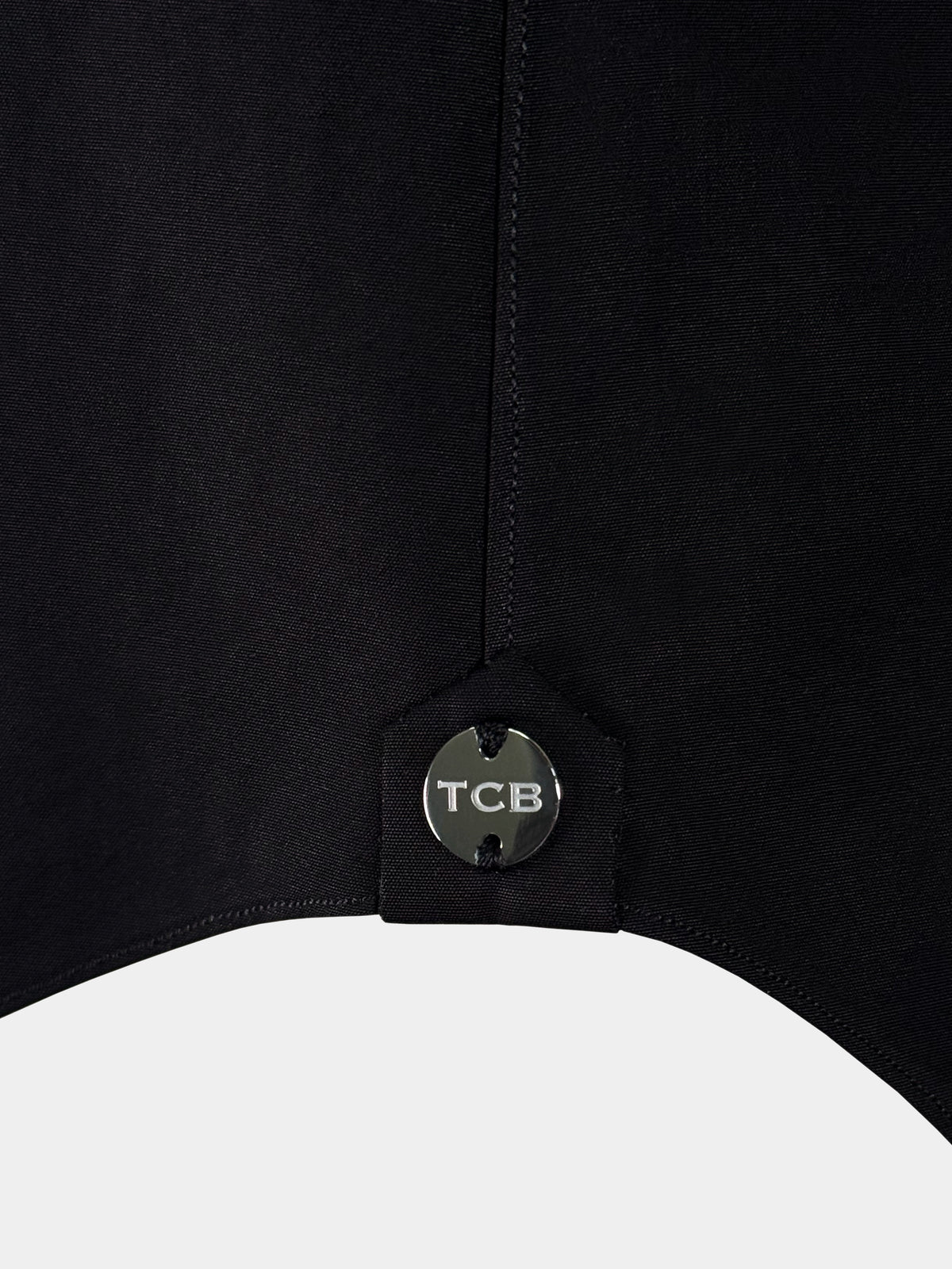 BLACK ORGANIC COTTON DRESS SHIRT