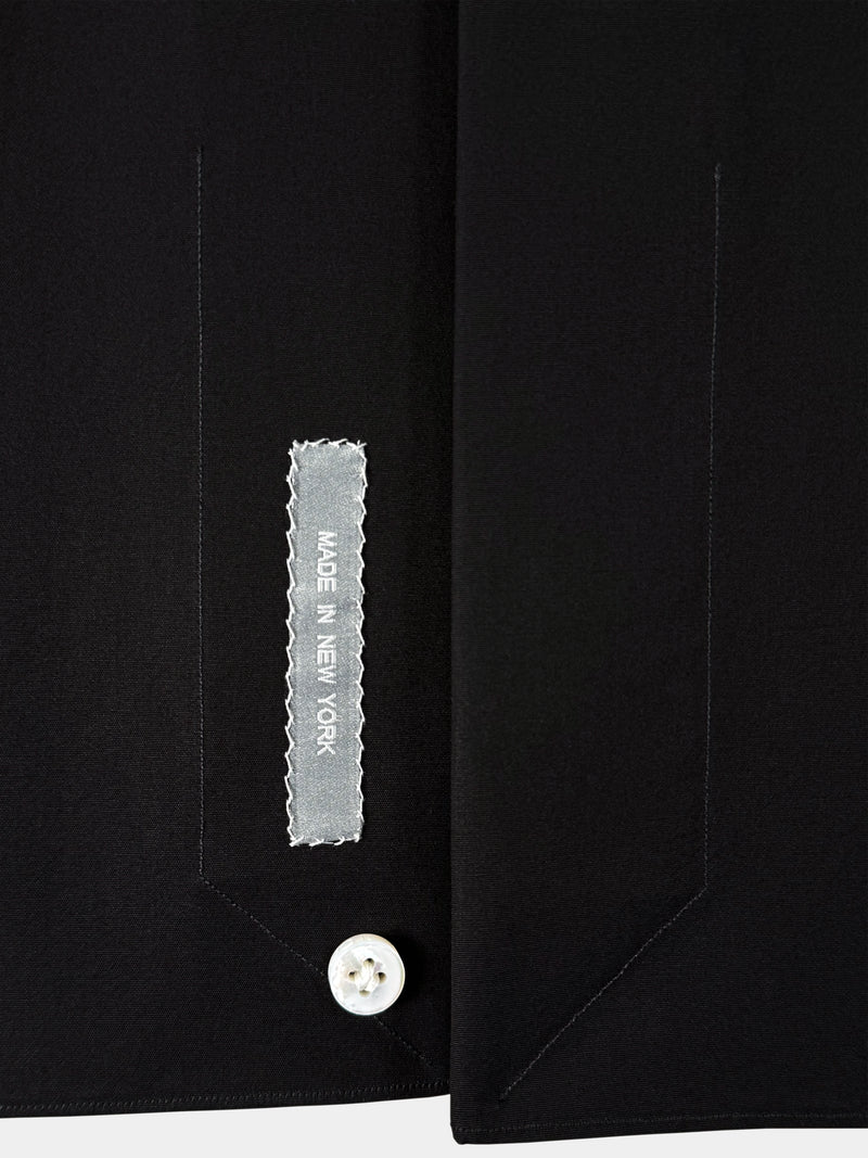 BLACK ORGANIC COTTON DRESS SHIRT