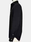 BLACK ORGANIC COTTON DRESS SHIRT