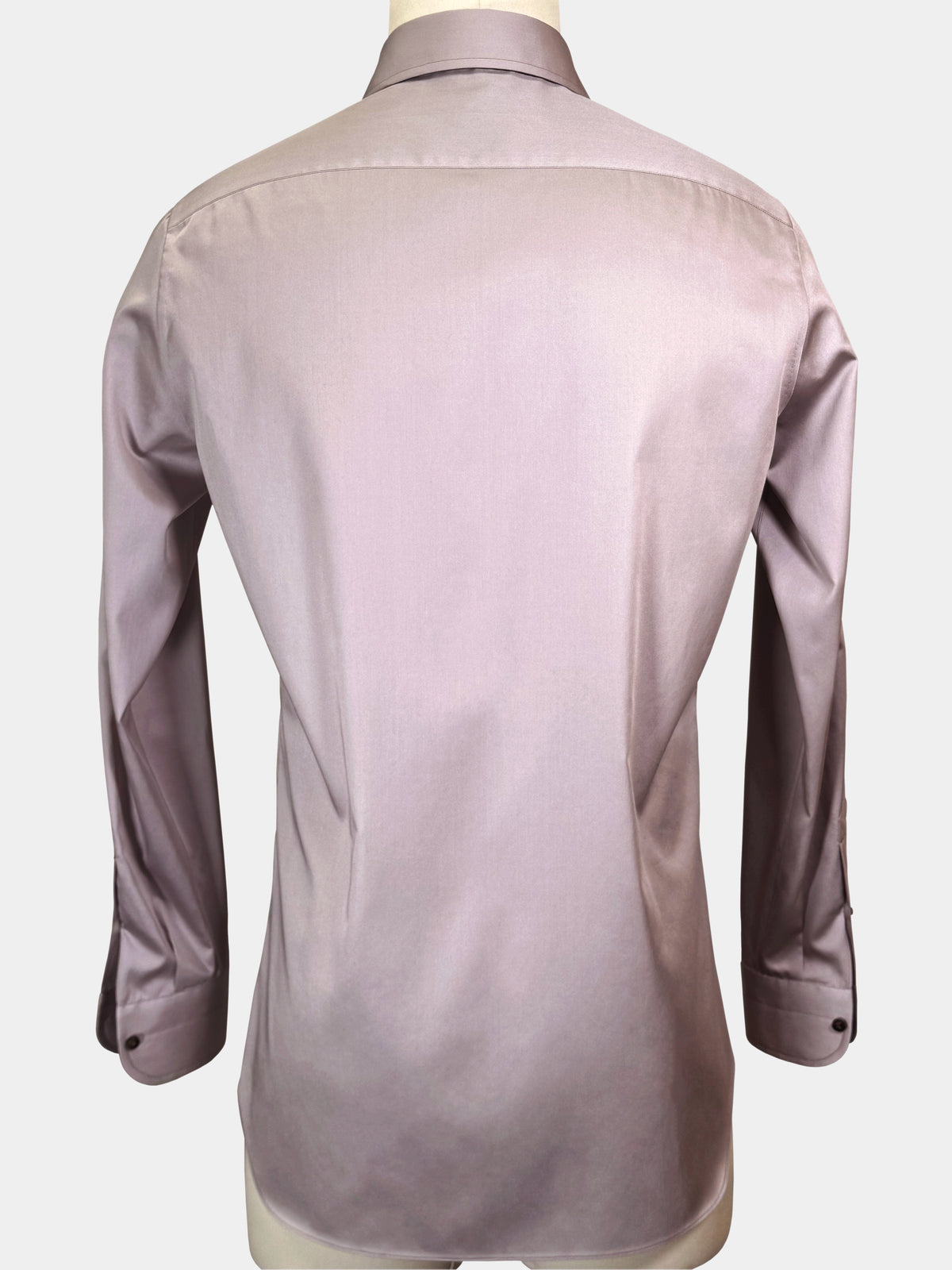DUSTY PINK COTTON SATEEN DRESS SHIRT
