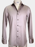 DUSTY PINK COTTON SATEEN DRESS SHIRT