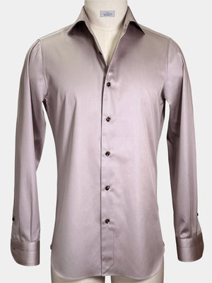 DUSTY PINK COTTON SATEEN DRESS SHIRT