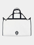 The Clothing Bureau garment bag, folded for carrying