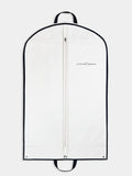 The Clothing Bureau garment bag, full-length zipped view