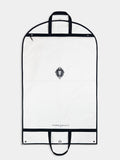 The Clothing Bureau garment bag, outer pocket view
