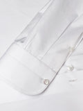 WHITE FINE TWILL GIZA 87 COTTON DRESS SHIRT