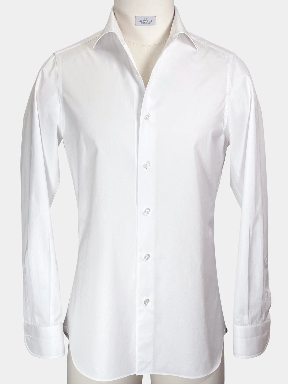 White Fine Twill Giza 87 Cotton Dress Shirt