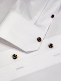 WHITE GIZA 87 COTTON POPLIN SPORT SHIRT
