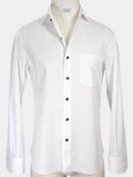 WHITE GIZA 87 COTTON POPLIN SPORT SHIRT