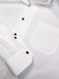 WHITE GIZA 87 COTTON POPLIN SPORT SHIRT