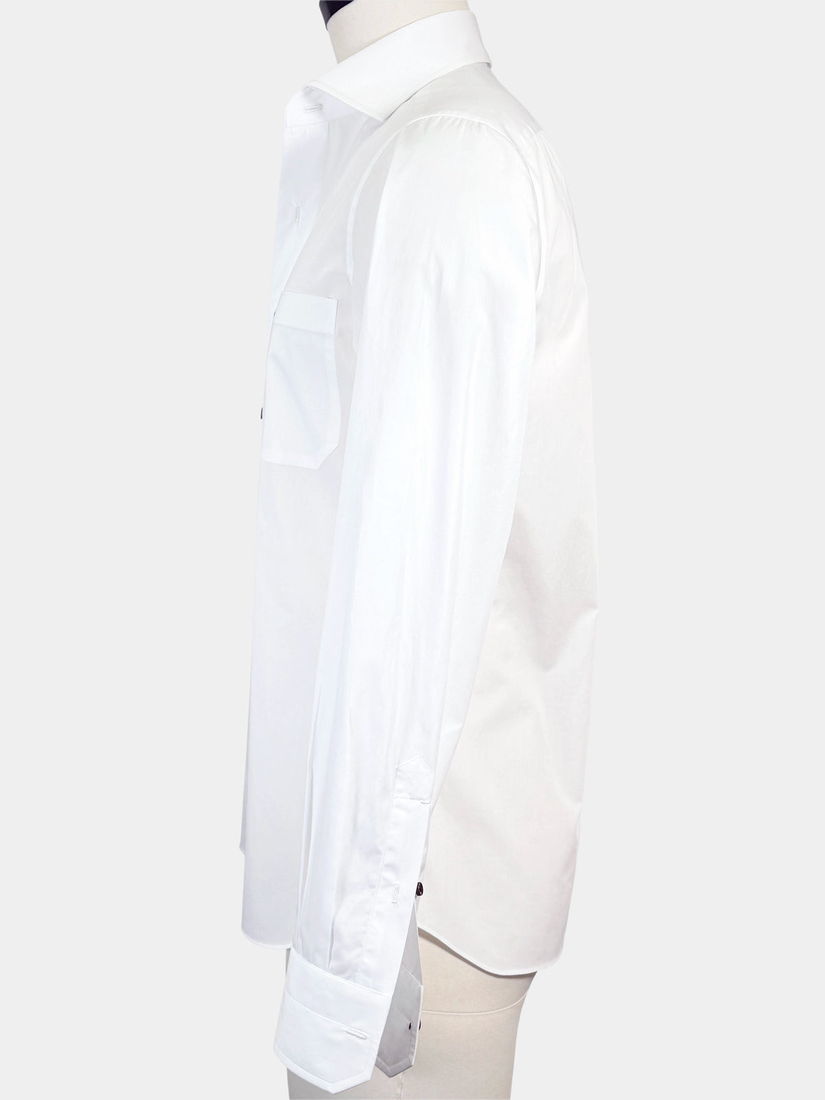 WHITE GIZA 87 COTTON POPLIN SPORT SHIRT