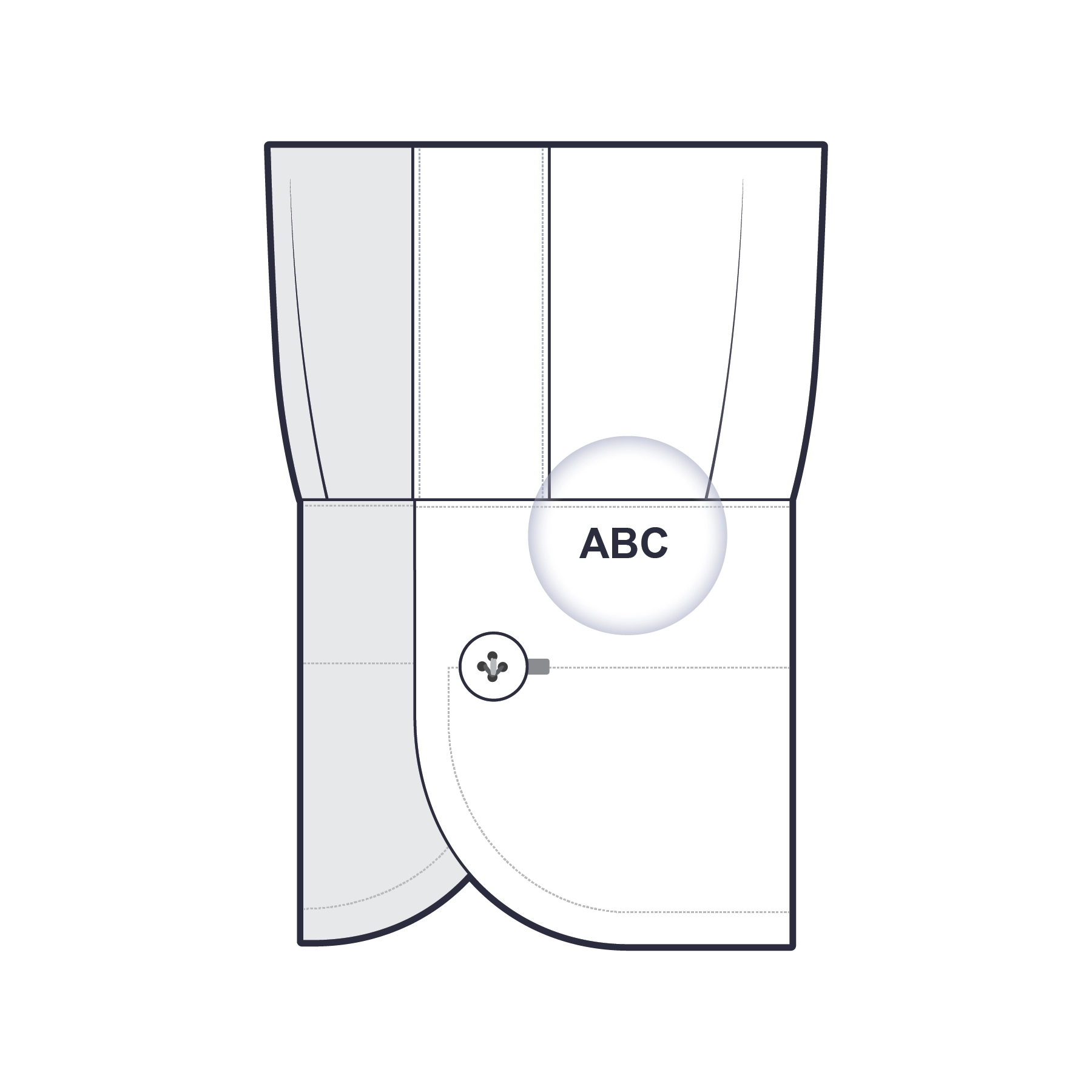 Right Cuff — Top Edge