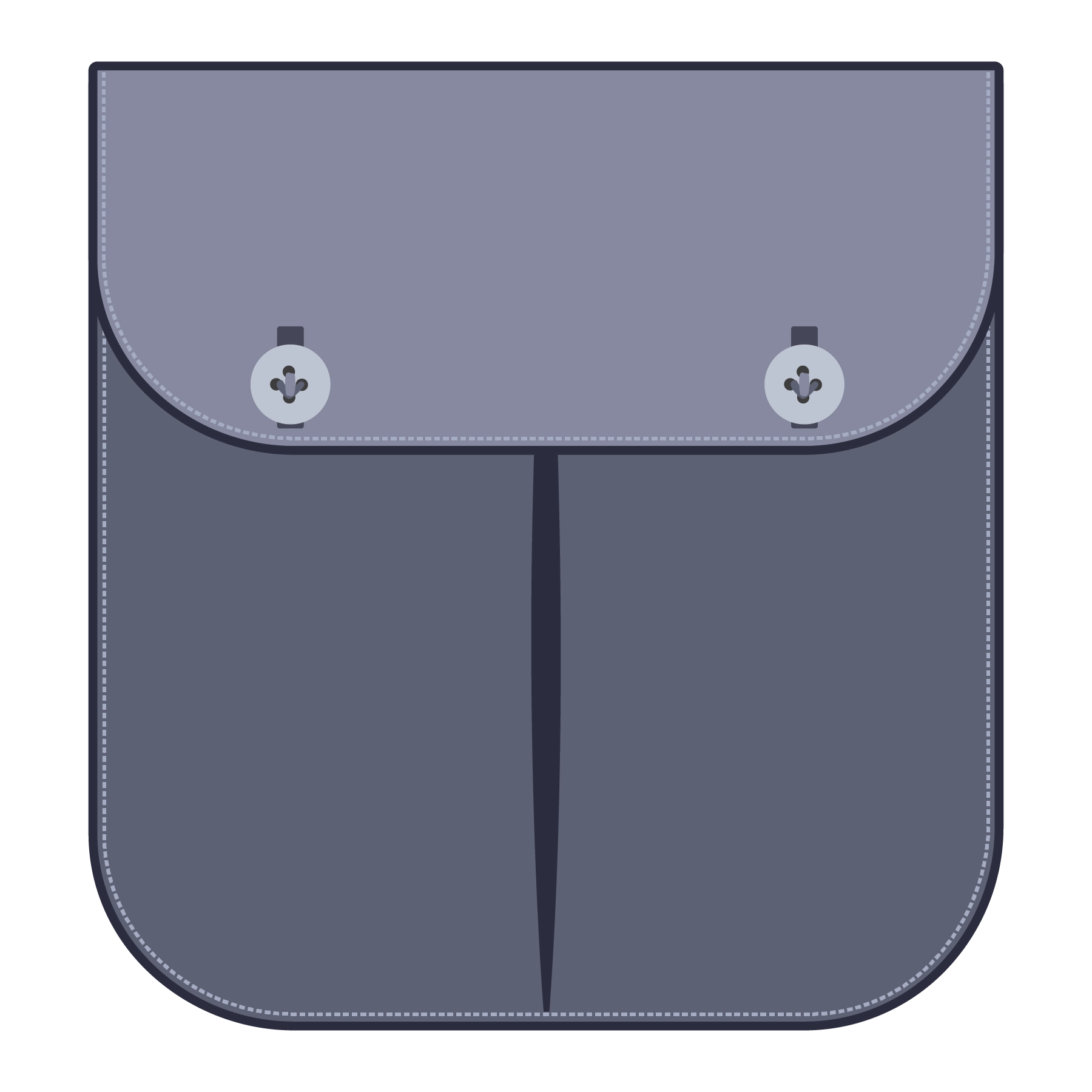Double Button Flap