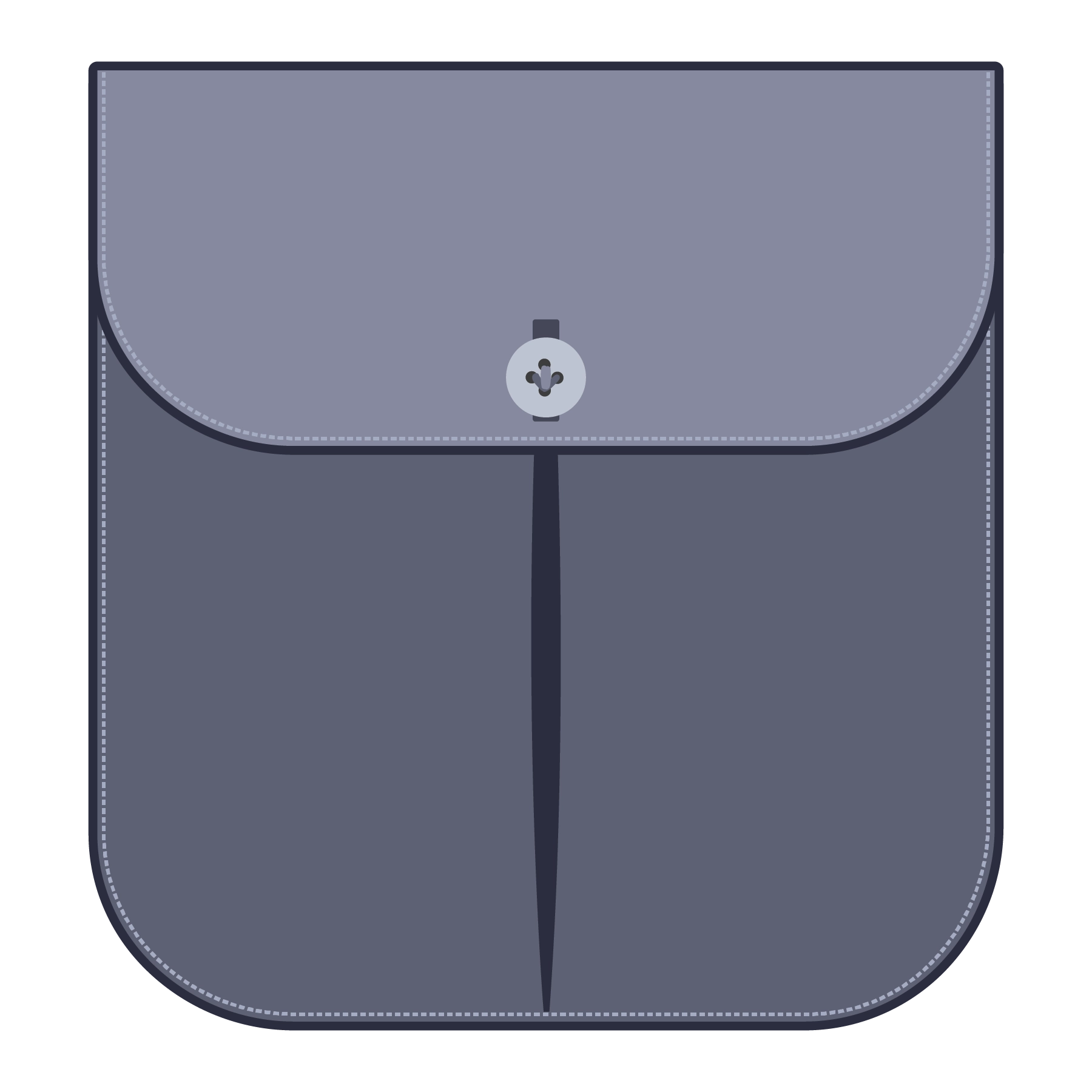 Single Button Flap